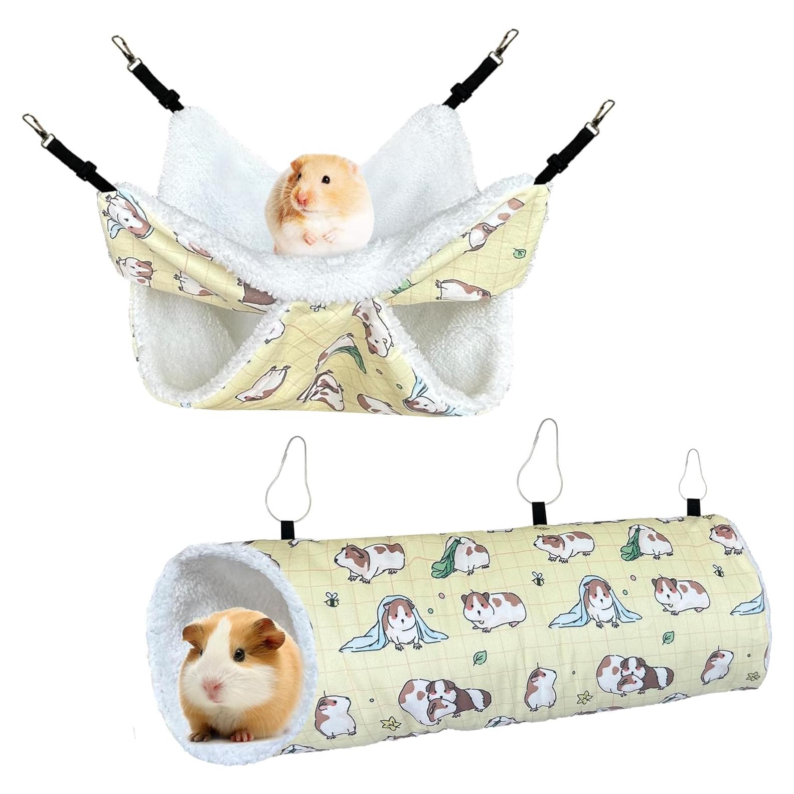 Conjunto Hamaca y Túnel LUCKITTY para Mascotas Pequeñas 2-Pack