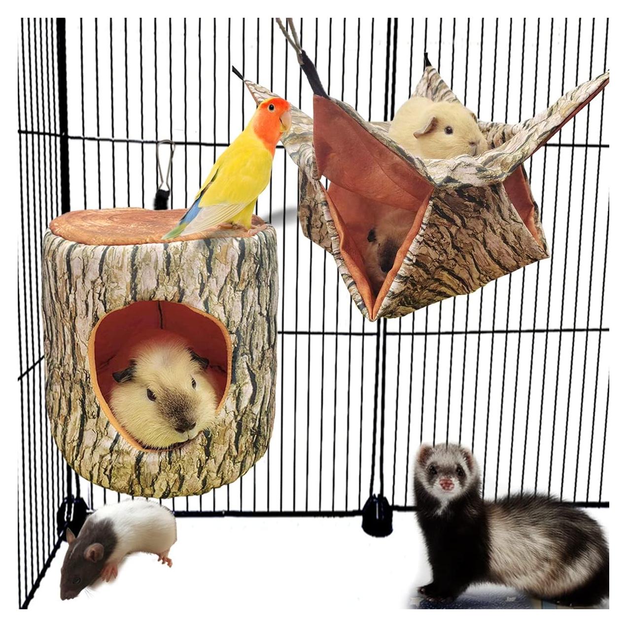 Cama y hamaca para cobayas EAEDMY 34x34 cm suave y acogedora