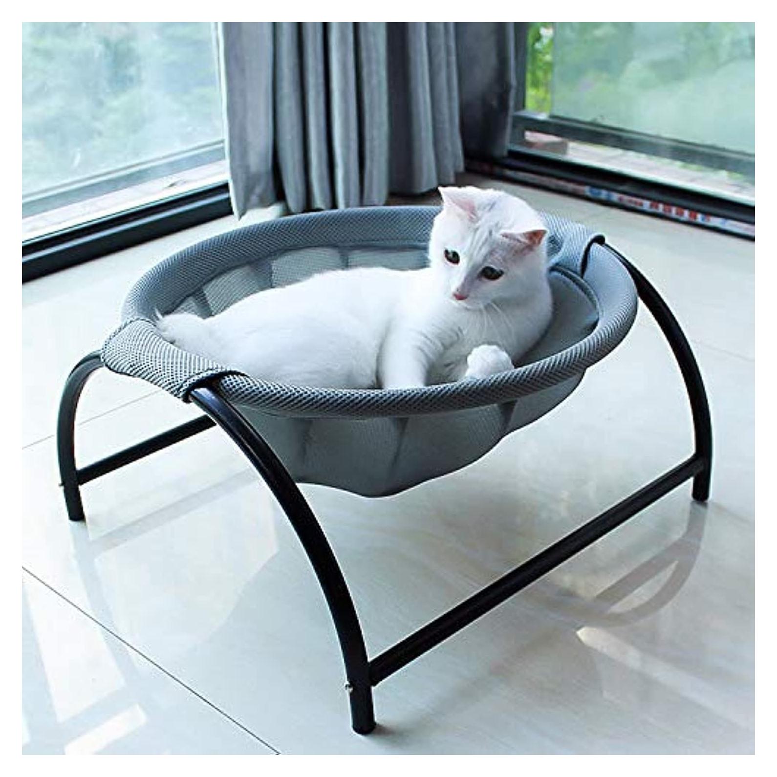Cama Hamaca para Gato JUNSPOW 42.9x42.9cm Lavable Gris