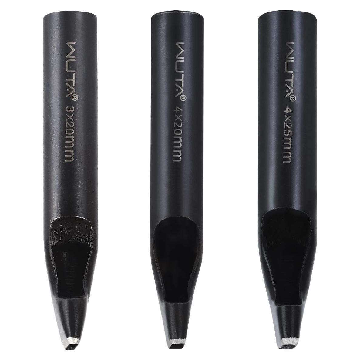 Perforador de Cuero WUTA 3 Pcs - Varios Tamaños para Cinturones