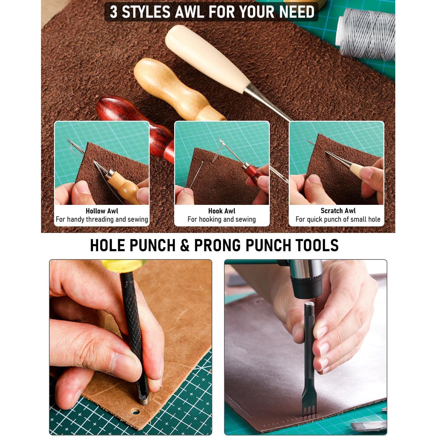 Kit de herramientas de cuero Nicpro 85PCS con bolsa XL