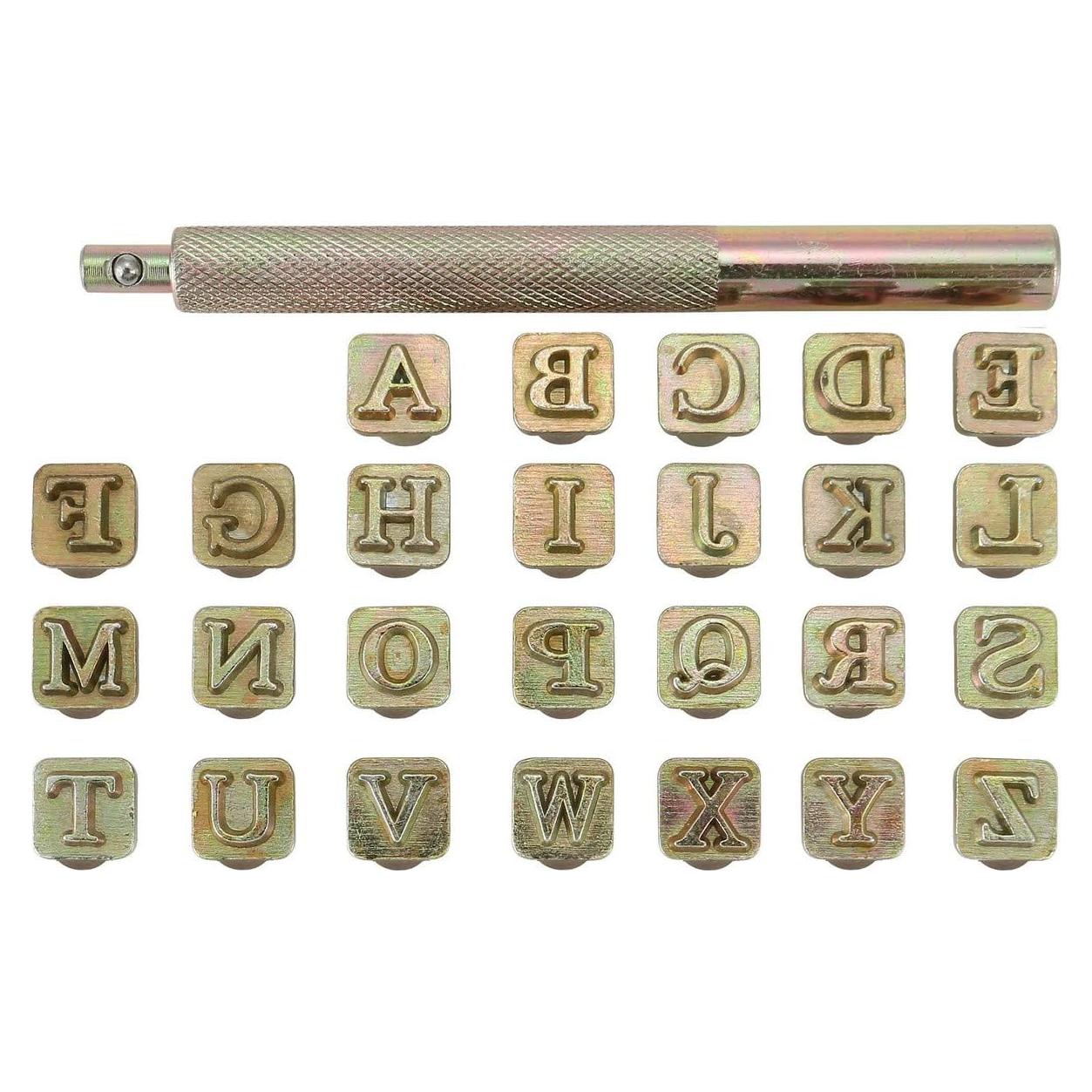 Juego de Herramientas de Estampado de Cuero Yoption 27 Piezas