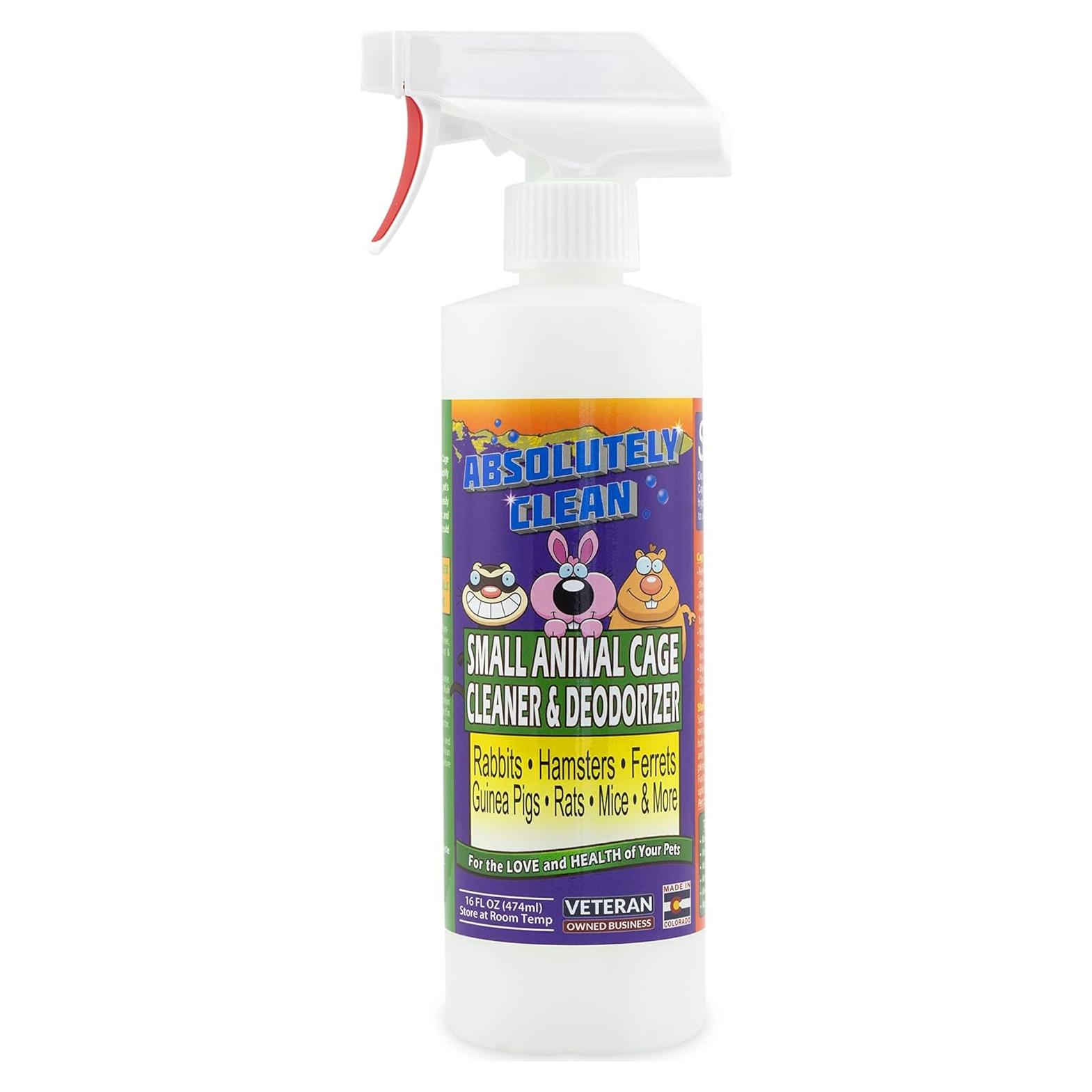 Limpiador Enzimático para Jaulas de Animales Pequeños 473ml - Absolutely Clean