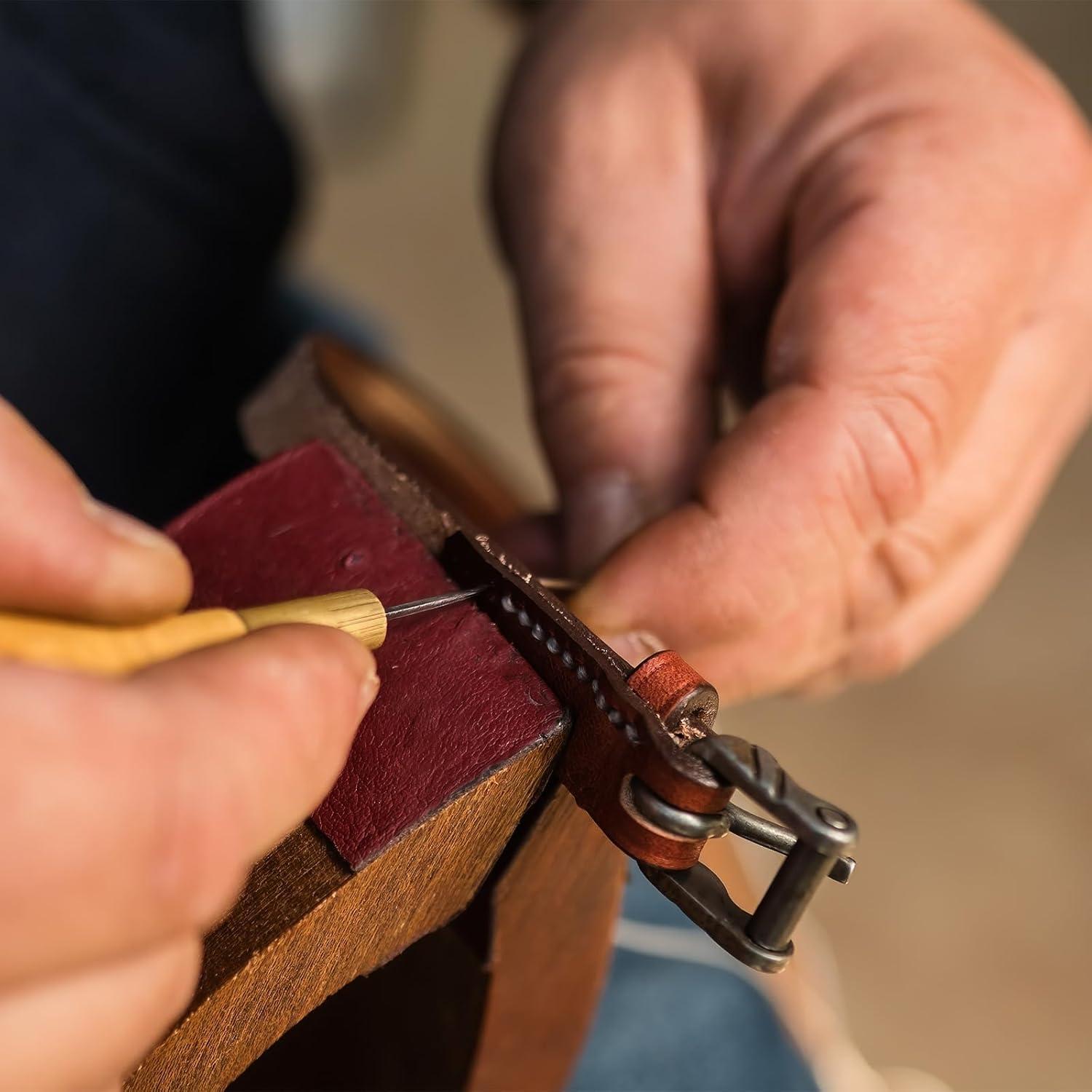 Juego de Agujas de Costura Manual HARFINGTON 3 Piezas Rojo