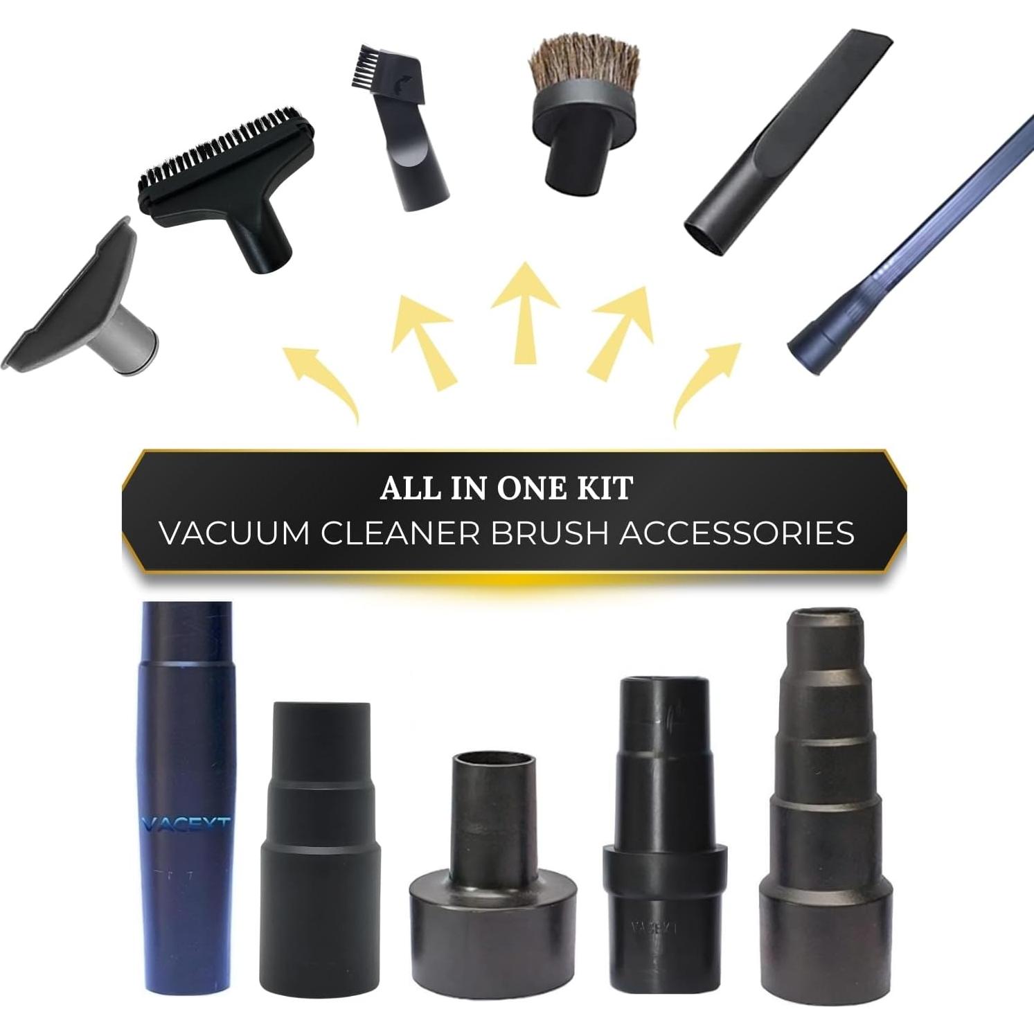 Kit de Accesorios de Aspiradora VACEXT 6 Piezas 1-1/4"