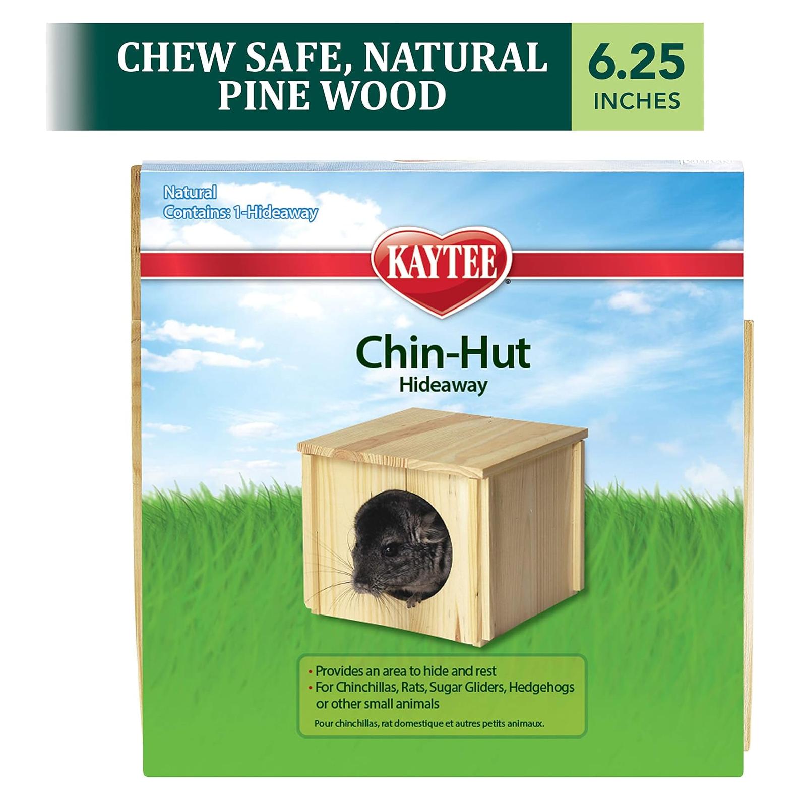 Casa para Chinchillas Kaytee de Madera Natural 20x15.8 cm