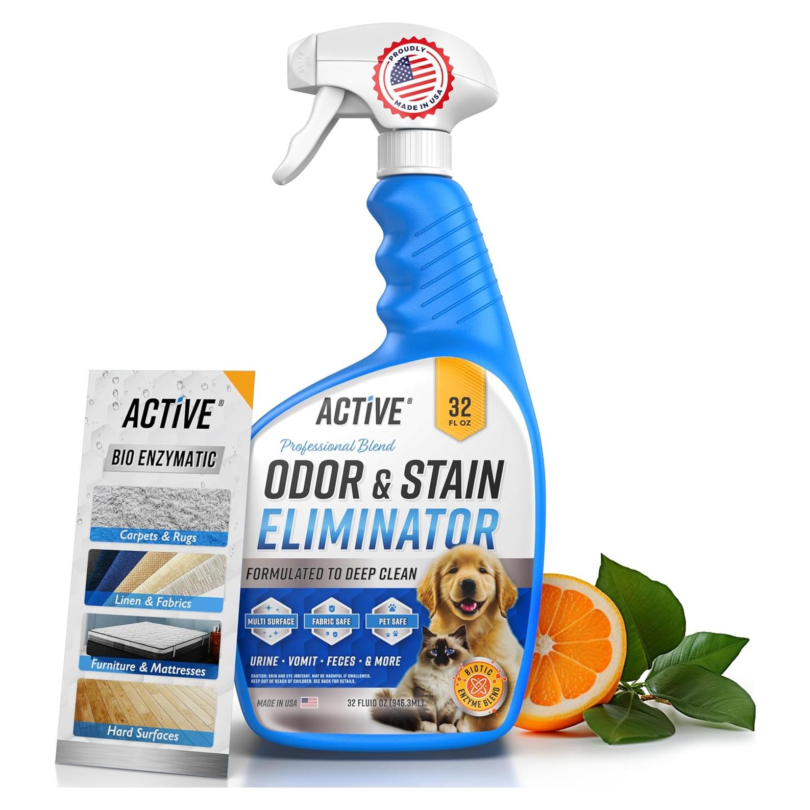 Eliminador de Olores y Manchas para Mascotas ACTIVO 946 ml