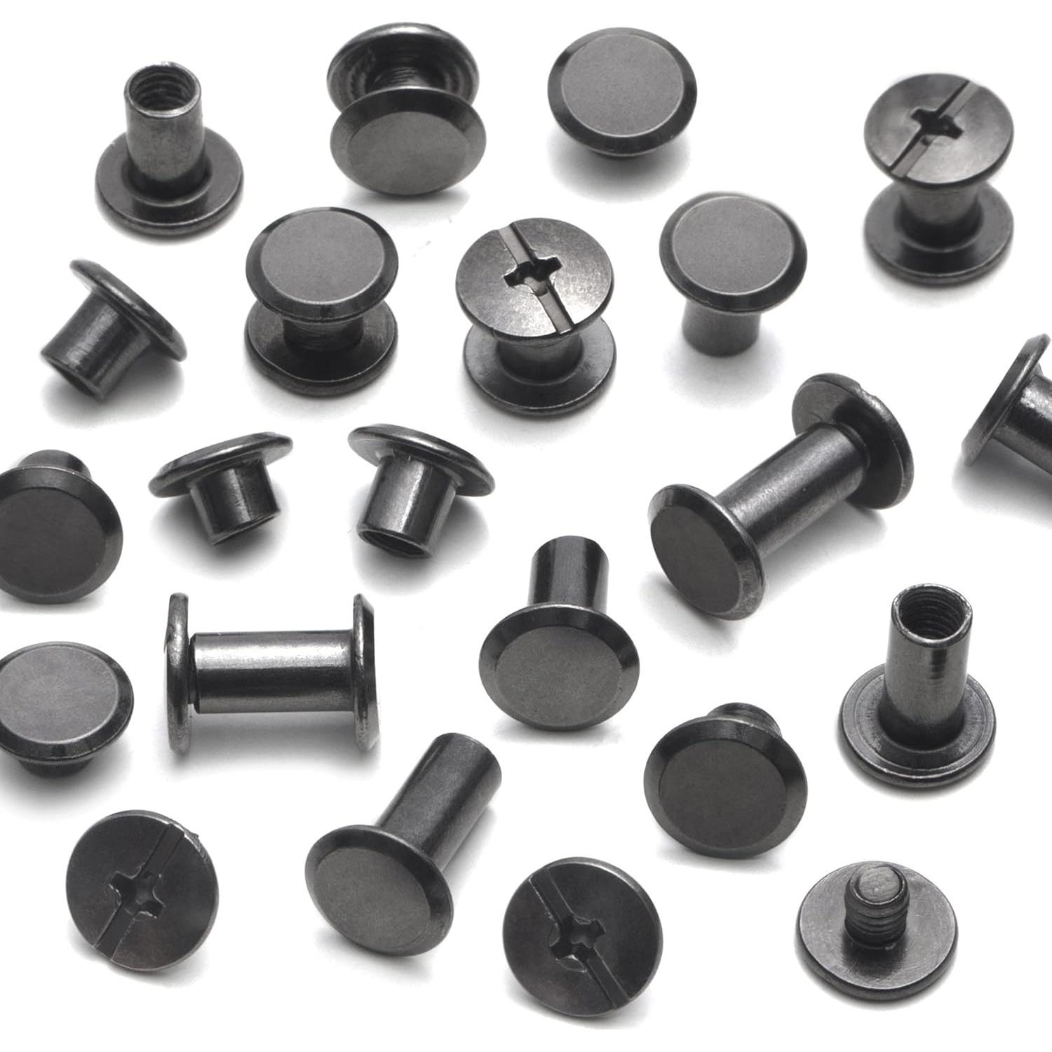 110 Sets Tornillos Chicago Yoranyo para Artesanías de Cuero