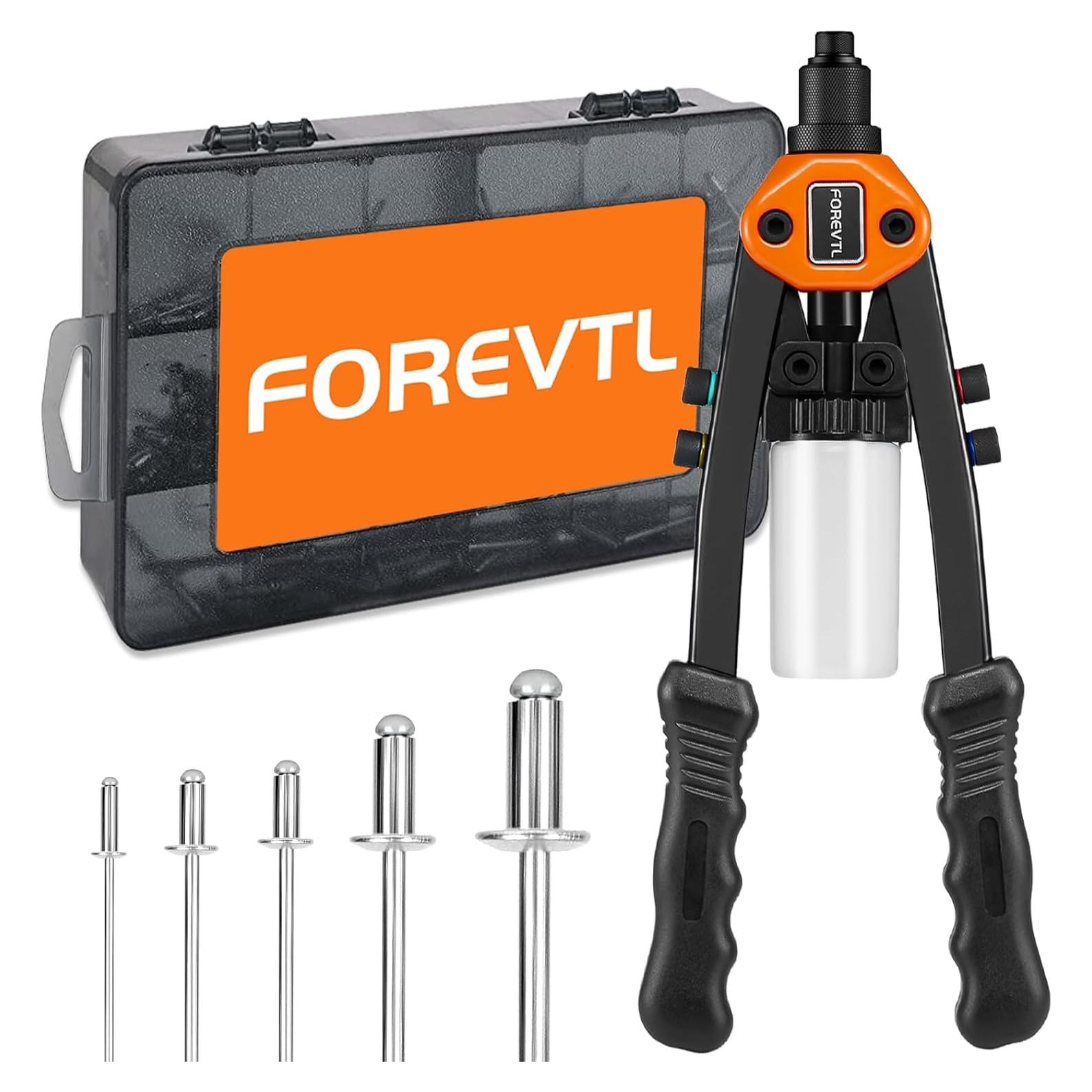 Kit de Pistola de Remaches FOREVTL 33 cm con 210 Remaches Pop