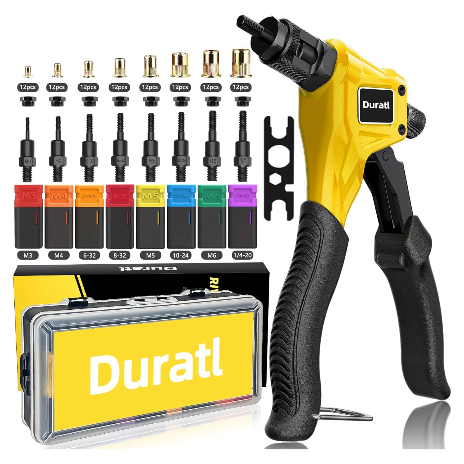 Kit de Herramientas para Tuercas Remachadas Duratl DT600 - 106 Piezas