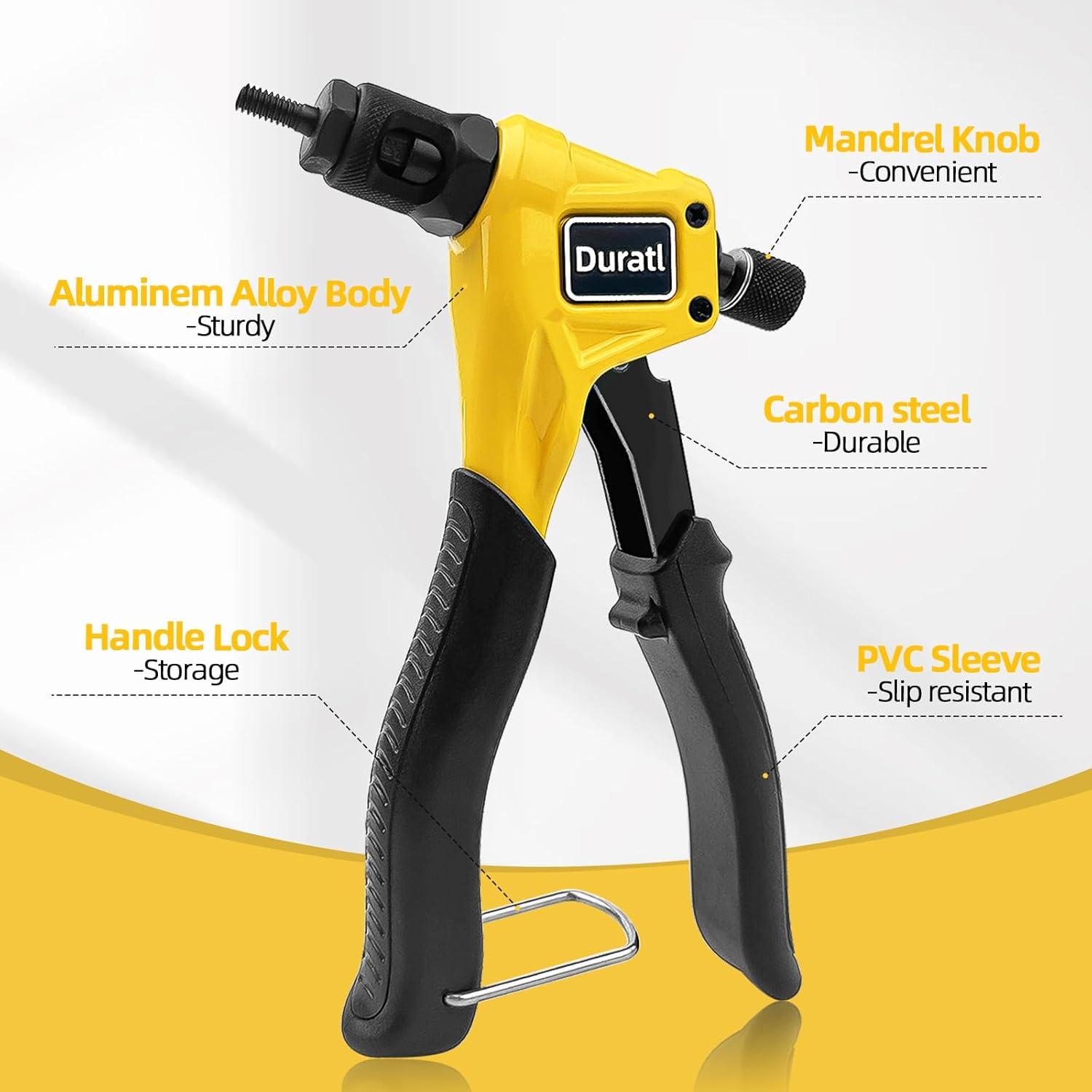 Kit de Herramientas para Tuercas Remachadas Duratl DT600 - 106 Piezas