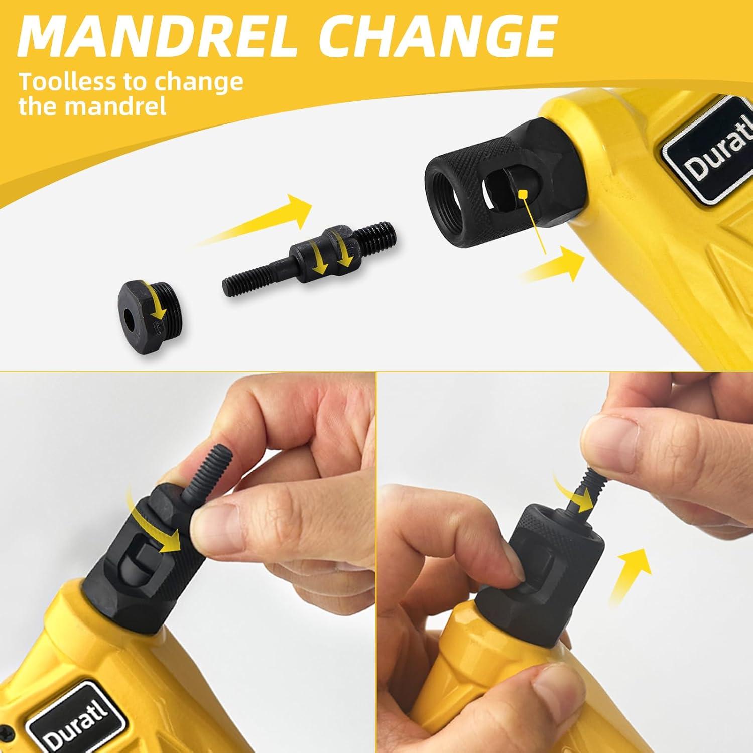 Kit de Herramientas para Tuercas Remachadas Duratl DT600 - 106 Piezas