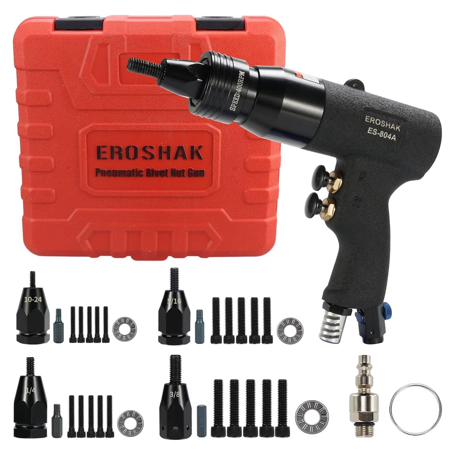 Pistola de Tuercas Neumática EROSHAK 704A 10-24 1/4 5/16 3/8