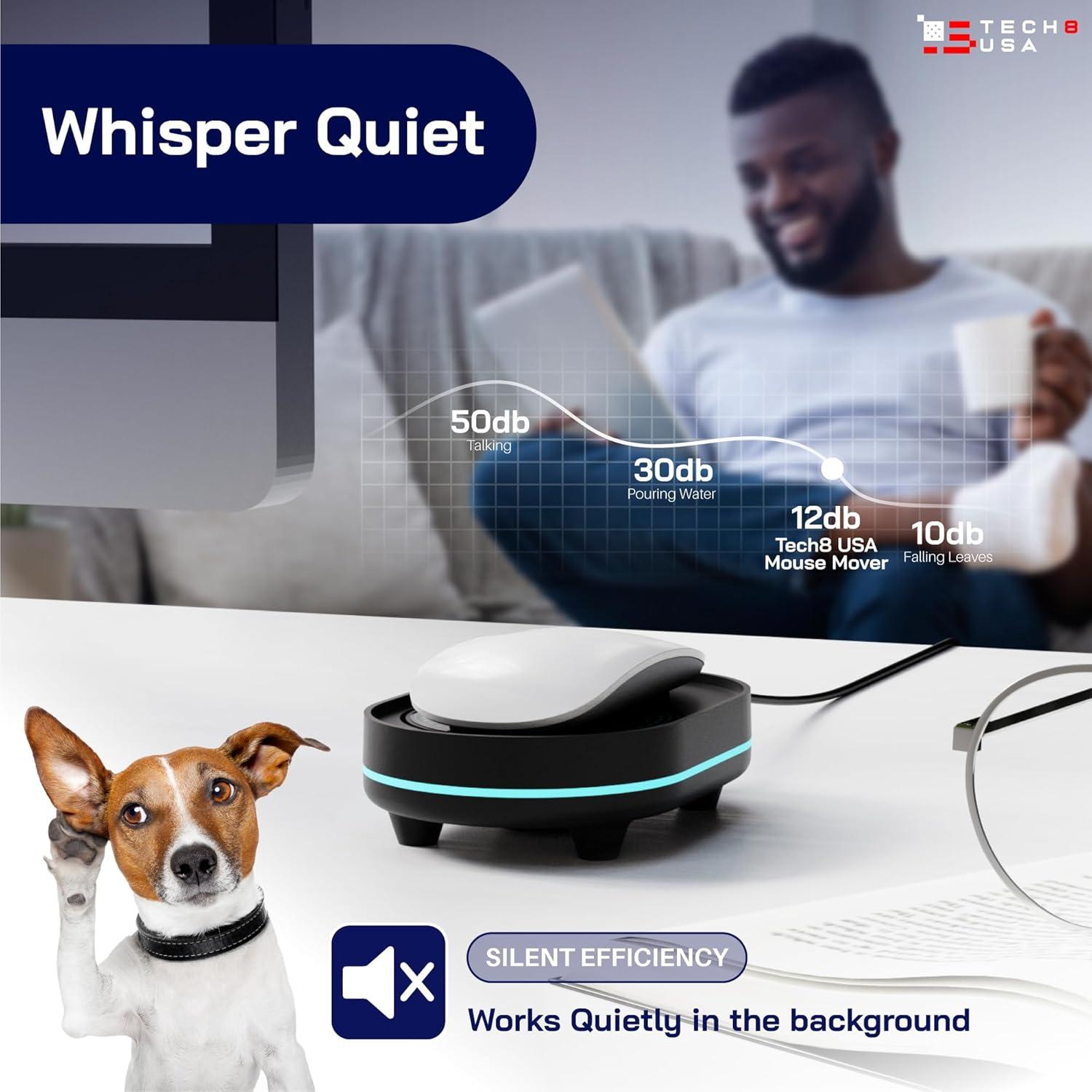 Movedor de Mouse Indetectable TECH8 USA con Disco Holográfico 3D