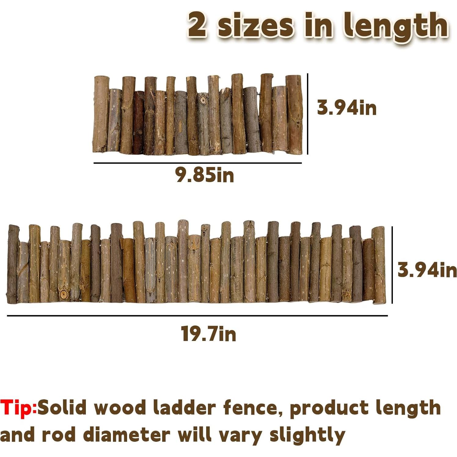 Puente de Madera para Hámster Hamiledyi 50x10cm y 25x10cm