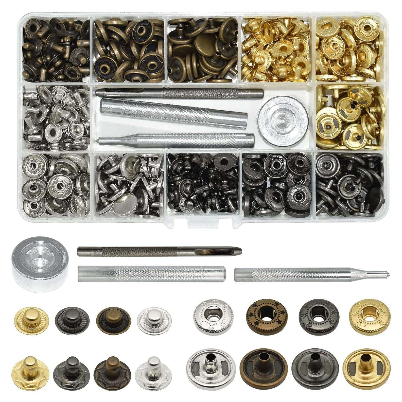 Kit de Botones de Presión HDST-HOME 120 Conjuntos 12.5mm