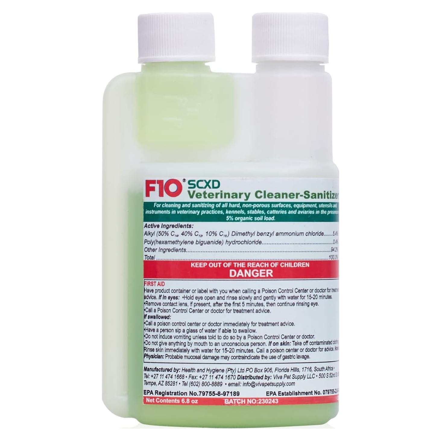 Limpiador Desinfectante F10 SCXD 200 ml para Mascotas