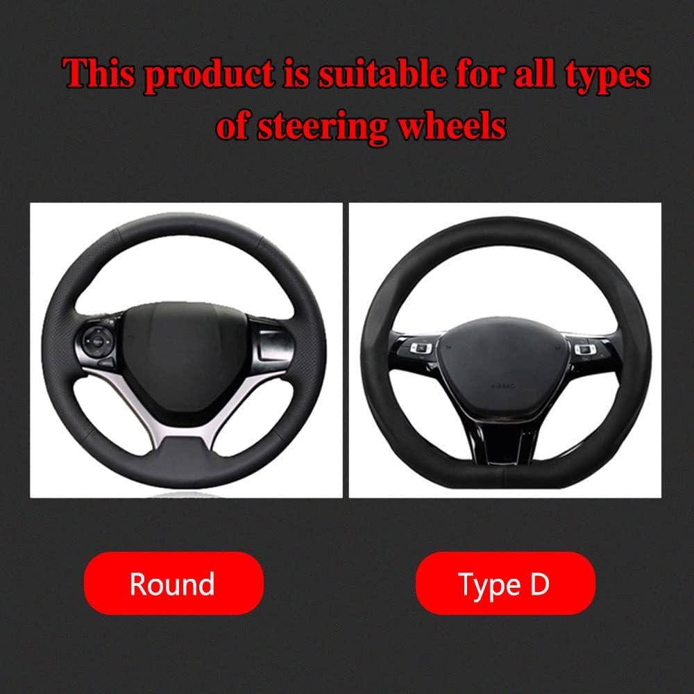 Funda de Volante de Coche Deemars 38 cm Antideslizante Azul