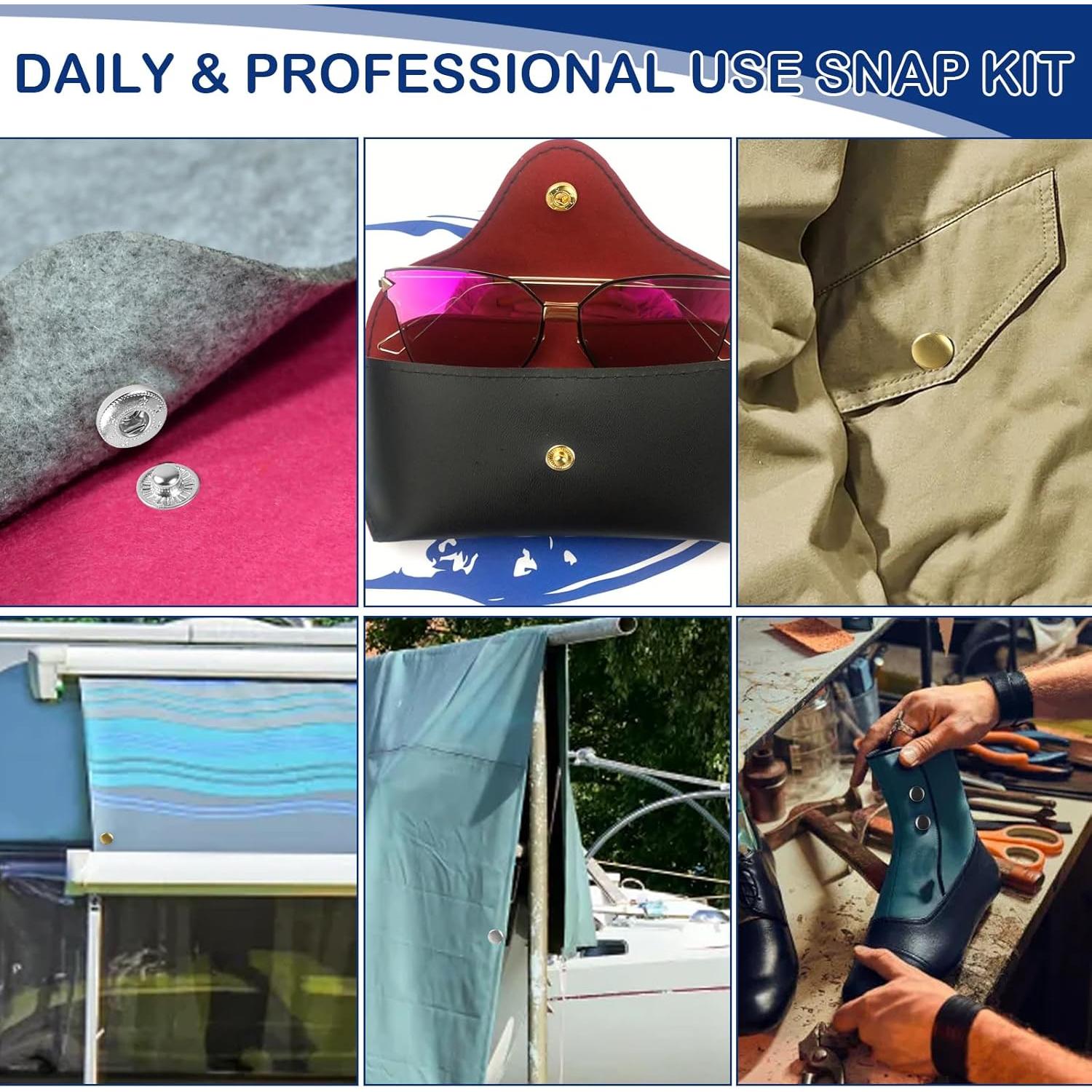 Kit de Botones a Presión BISUOSHI con Alicates y 90 Piezas