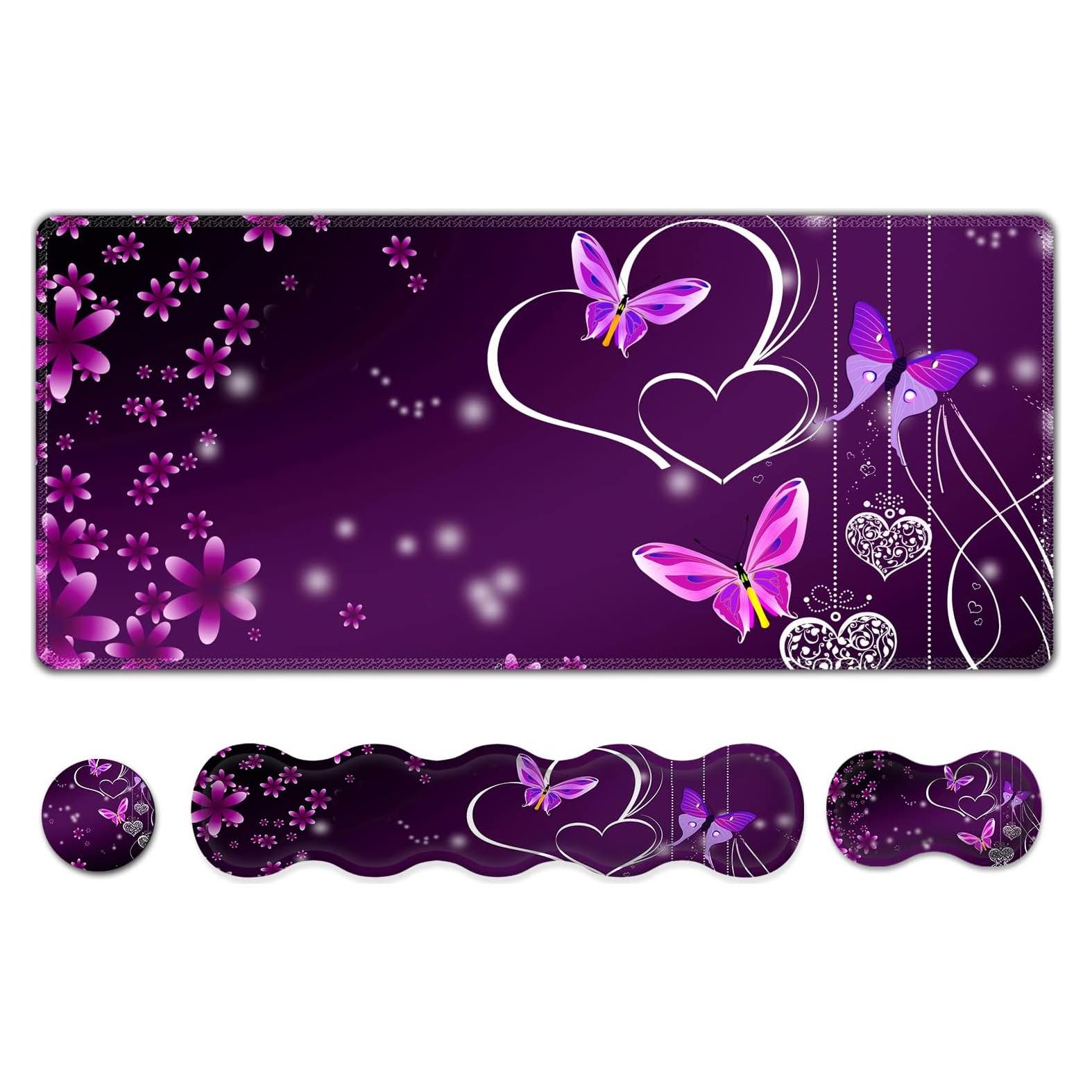 Almohadilla de Ratón ArtSo 4 en 1 Ergonómica Morada