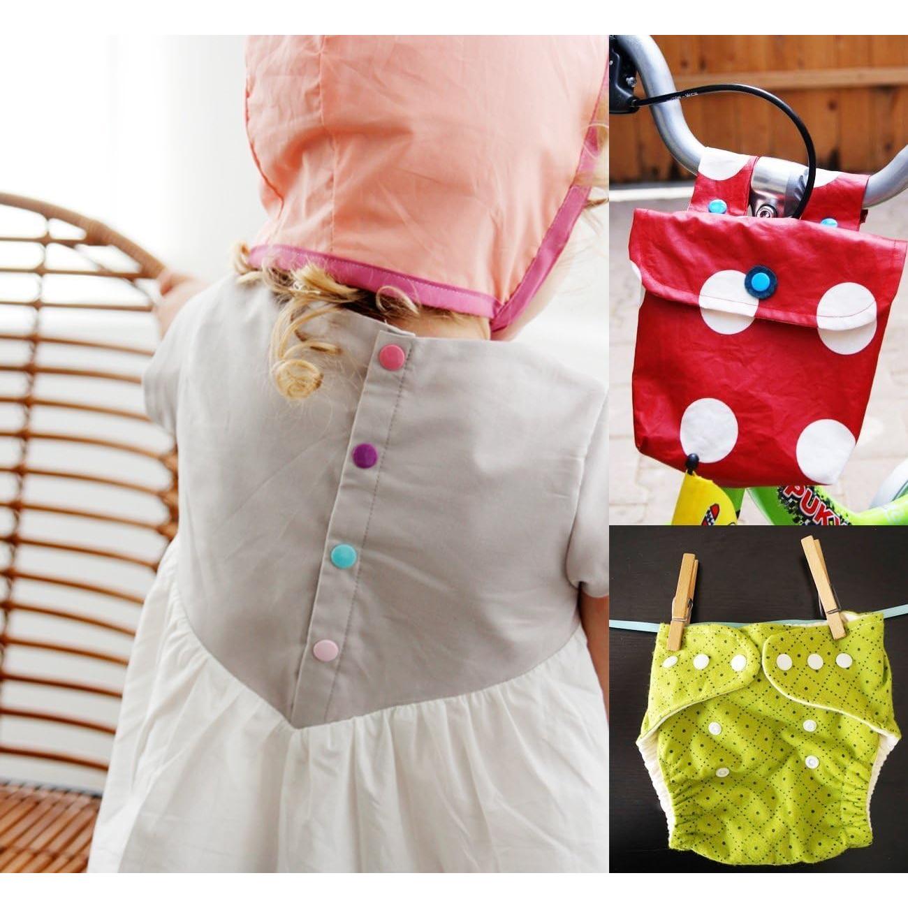 Kit de Botones de Presión KAM 384 Juegos 24 Colores T5