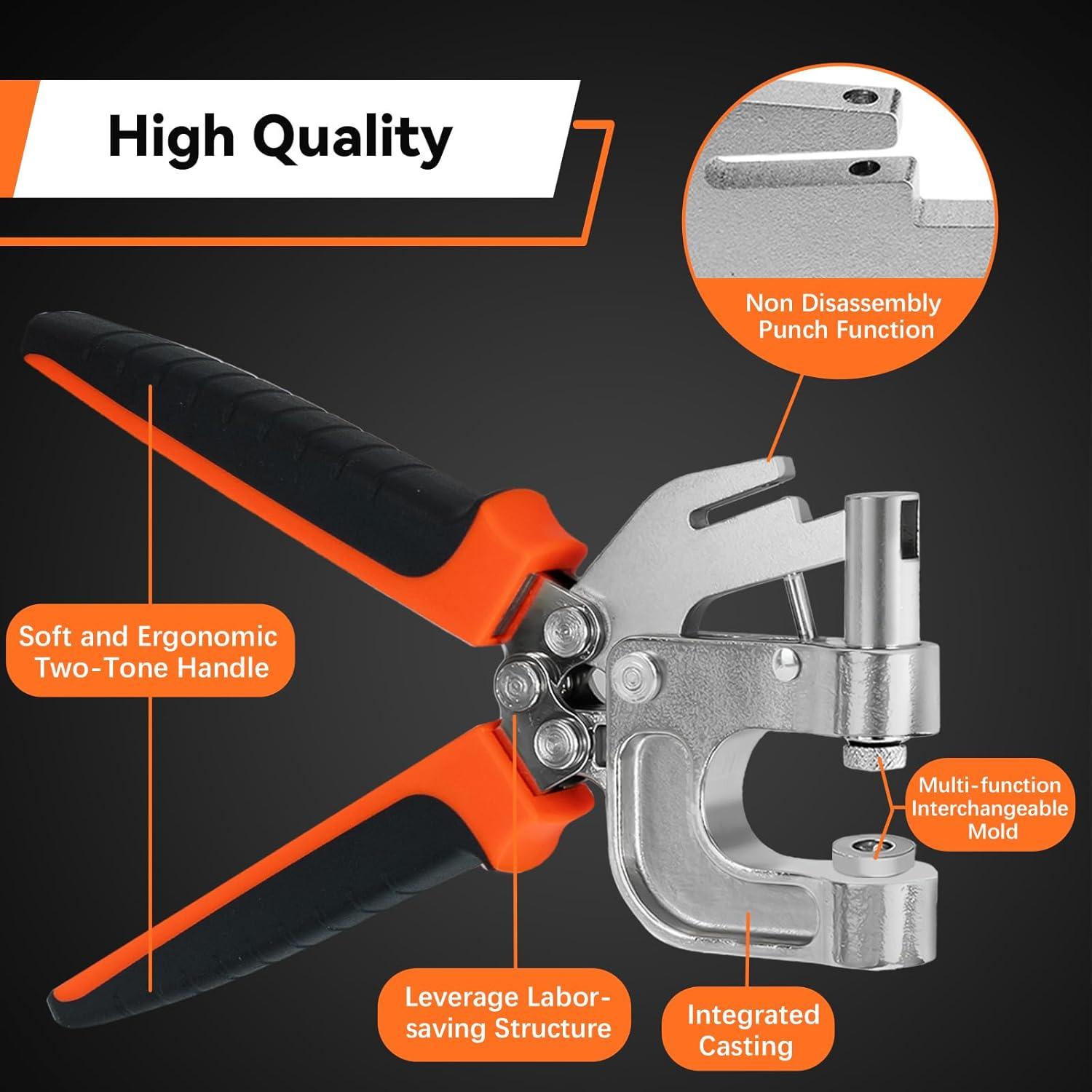 Kit de Herramientas para Botones a Presión Sopnom 15mm 160 Piezas