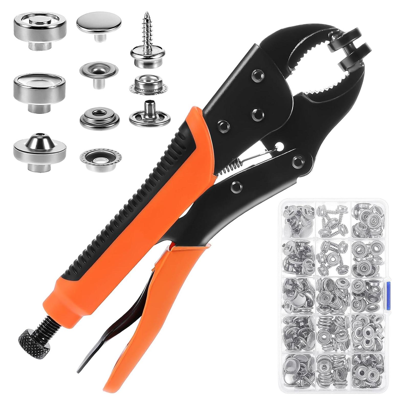 Kit de herramientas de sujetador a presión Lemecima 353 PCS