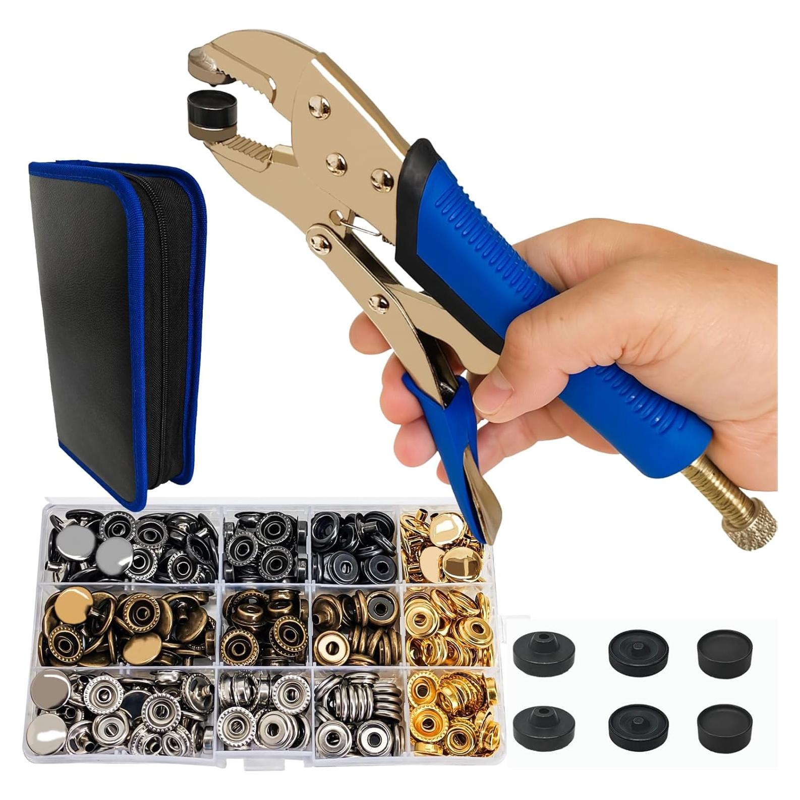 Kit de Botones a Presión Jiffy2NE1 - 120 Piezas Metal 15mm