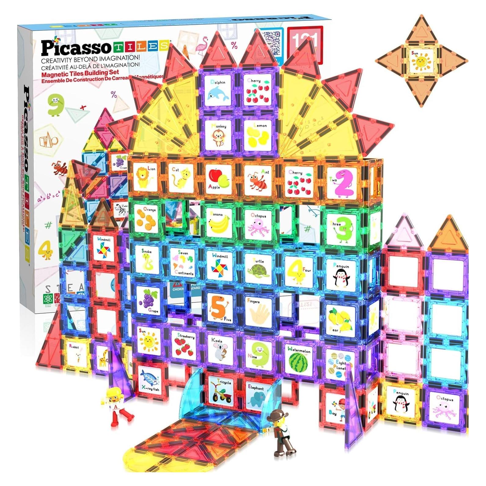 Juego de Construcción Magnético PicassoTiles 121 Piezas