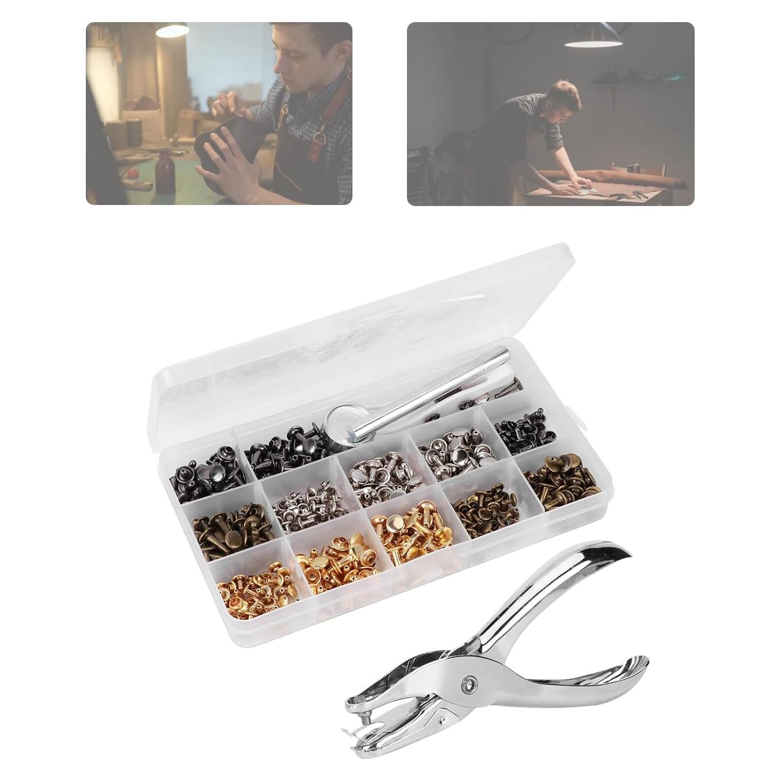 Kit de Alicates de Remaches Doble Cara 240 Piezas con Caja