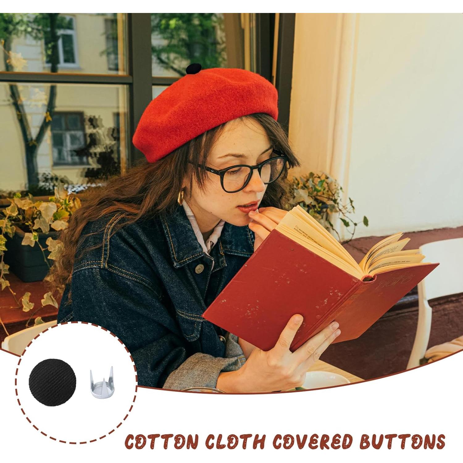 30 Botones a Presión para Gorras Wzttdm - Reemplazo Negro