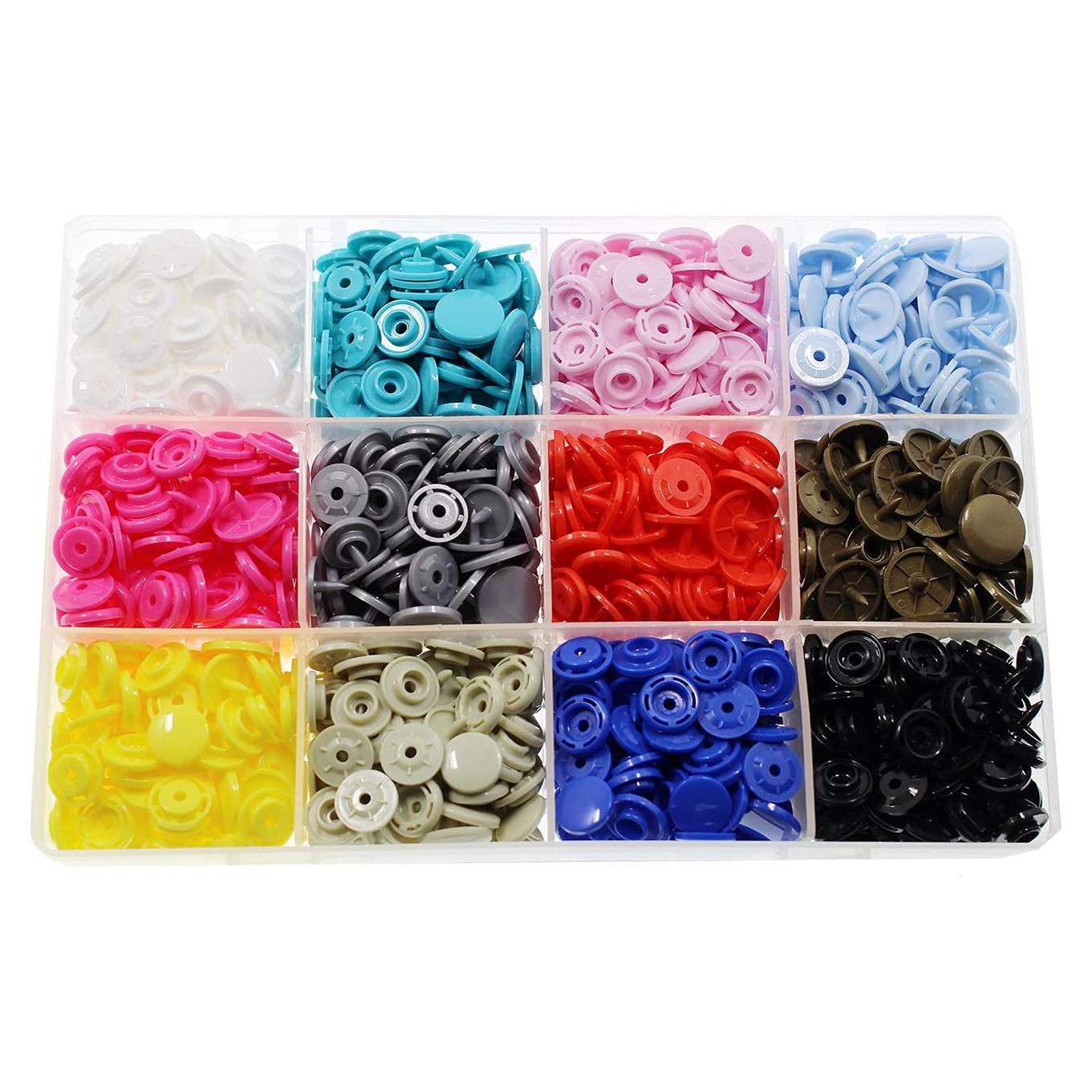 Kit de 288 Broches KAM T8 BetterJonny para Manualidades y Costura