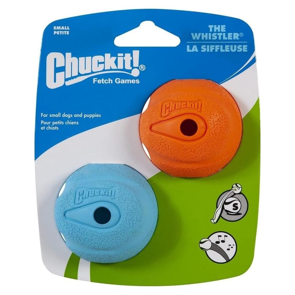 Pelota Silbante Chuckit! para Perros Pequeños 5 cm - Paquete de 2