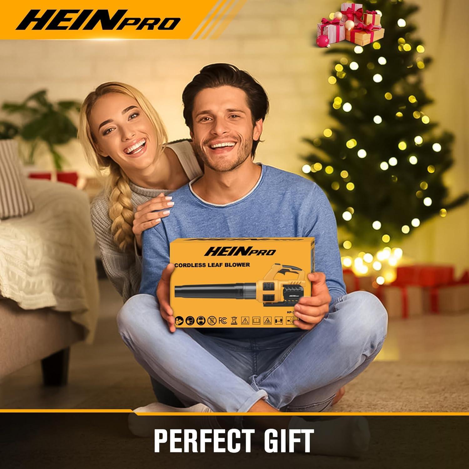 Soplador de Hojas Inalámbrico HEINPRO 20V 1,63 kg Turbo 400 CFM