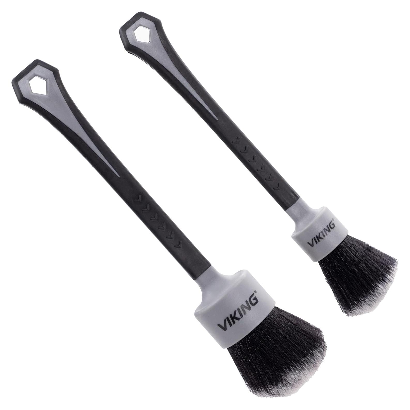 Juego de Cepillos de Detalle Interior VIKING - 2 Piezas, Cerdas Suaves