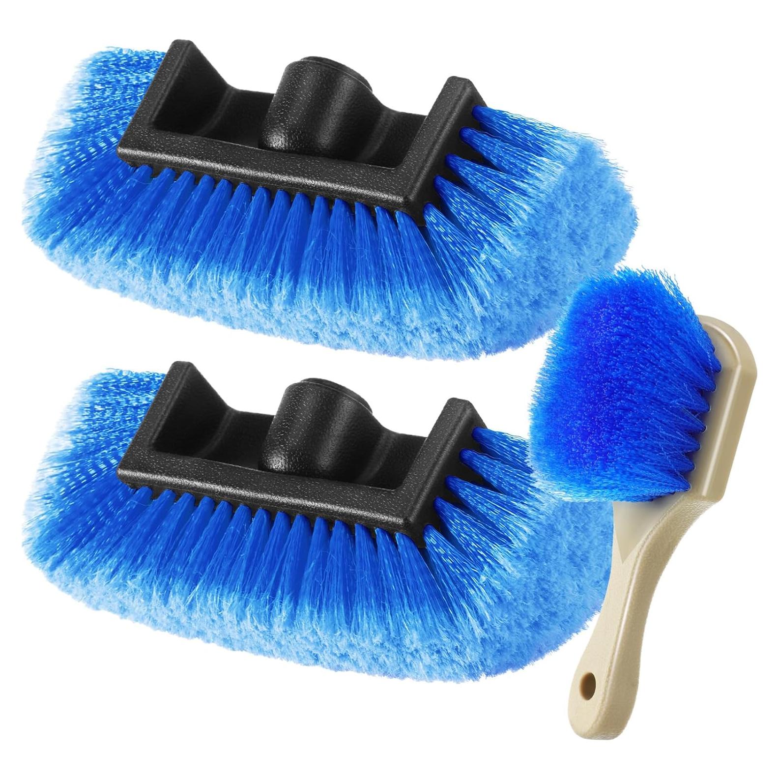 Kit de Cepillos de Limpieza de Auto Vesici 3 Piezas Azul