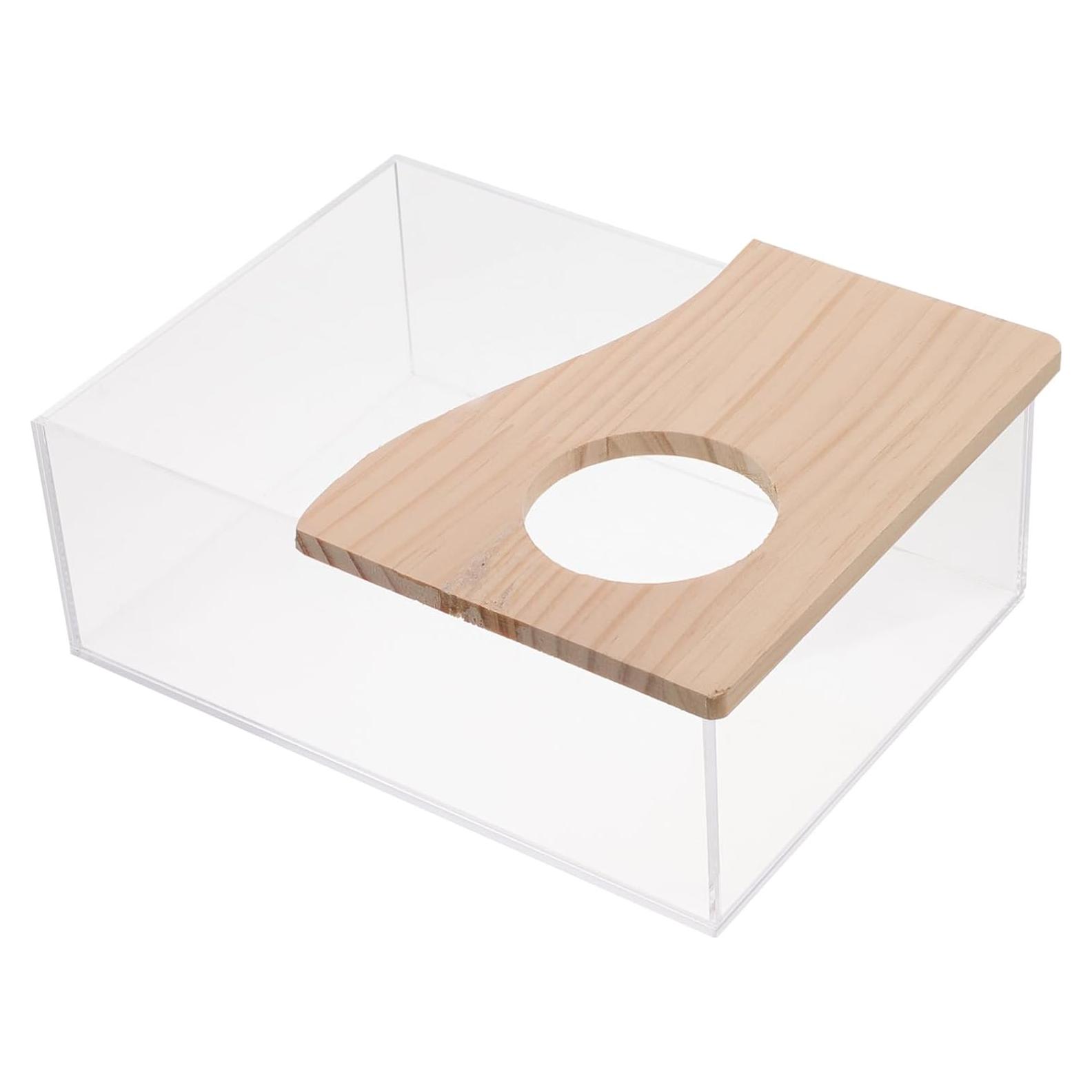 Bandeja de Baño Acrílica para Hámster HEMOTON 20x15 cm