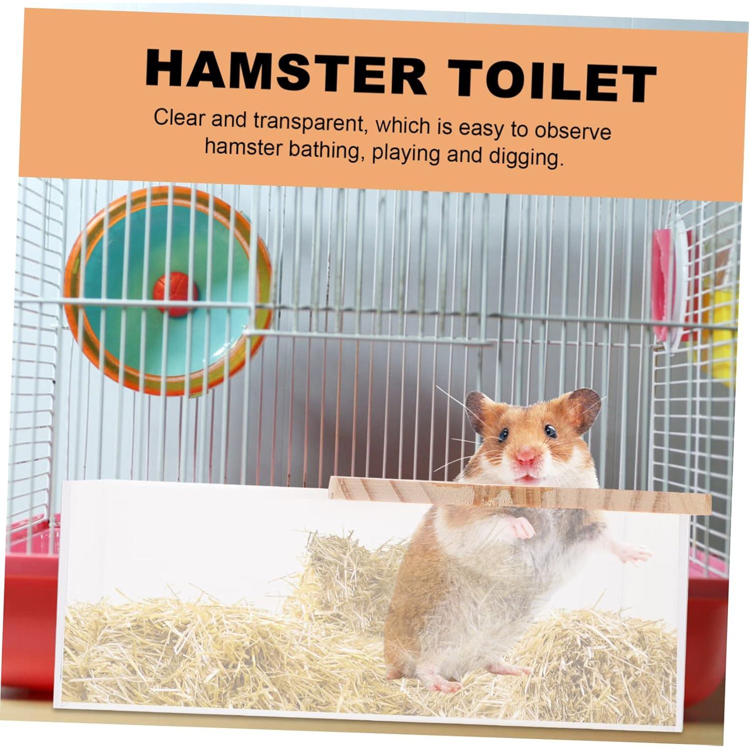 Bandeja de Baño Acrílica para Hámster HEMOTON 20x15 cm