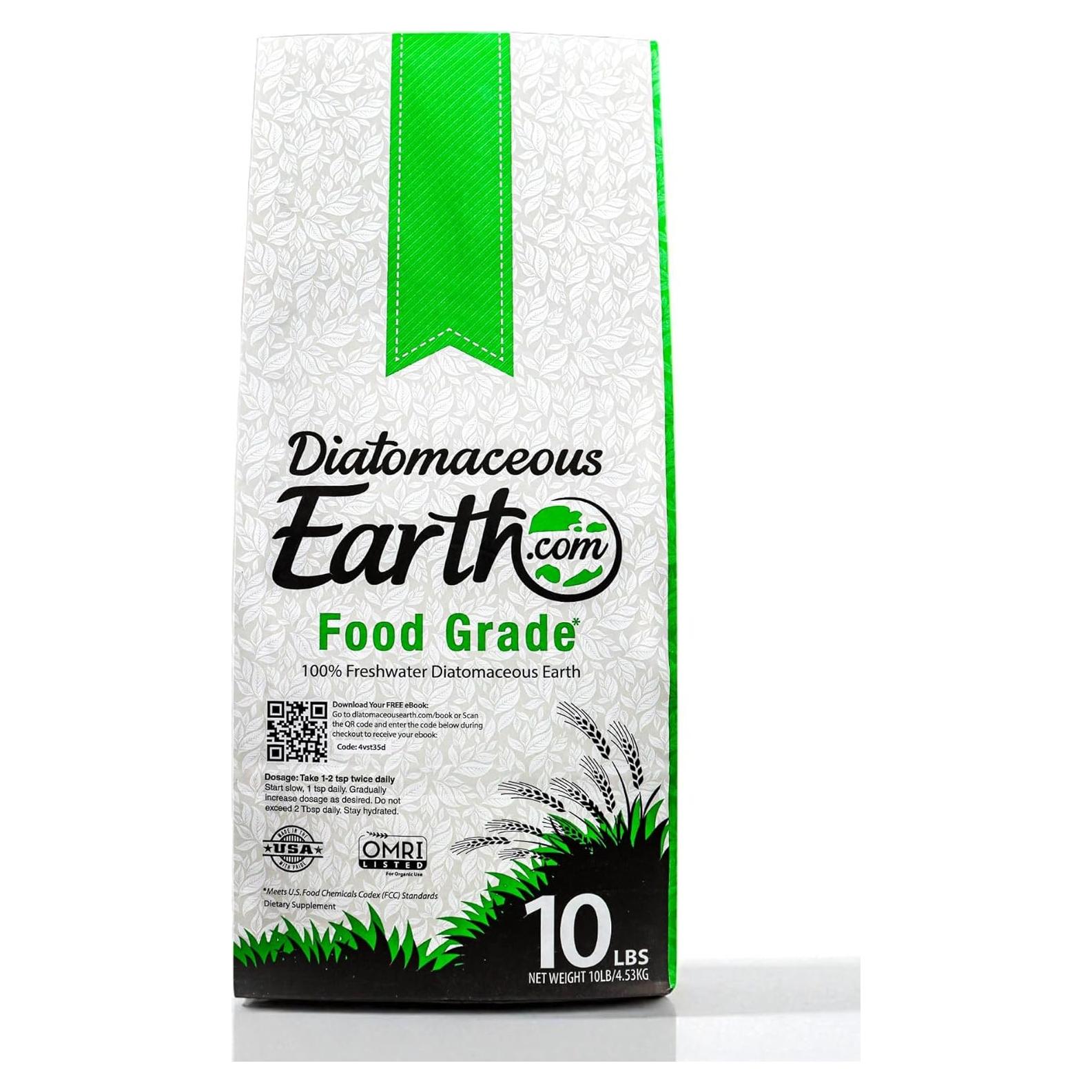 Tierra de Diatomeas 4.54 kg Grado Alimenticio - 100% Orgánico