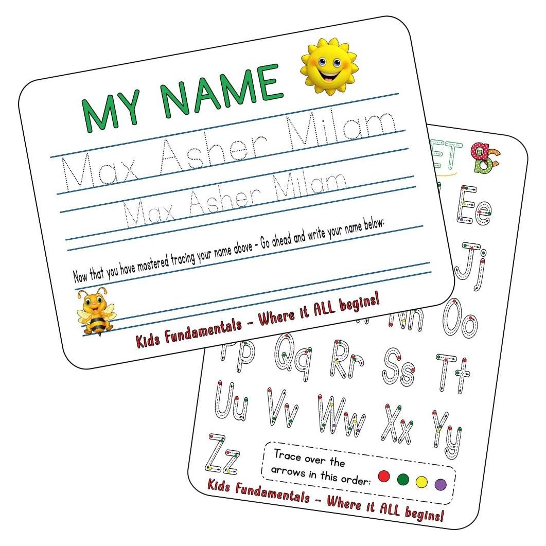 Tabla de Escritura Reutilizable para Niños - Personalizada - 19x26 cm