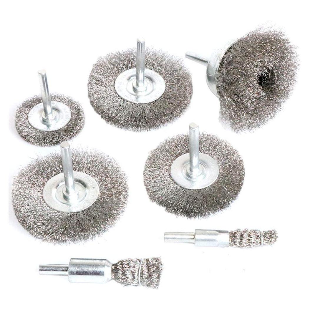 Kit de Cepillos de Alambre Inoxidable FPPO - 7 Piezas