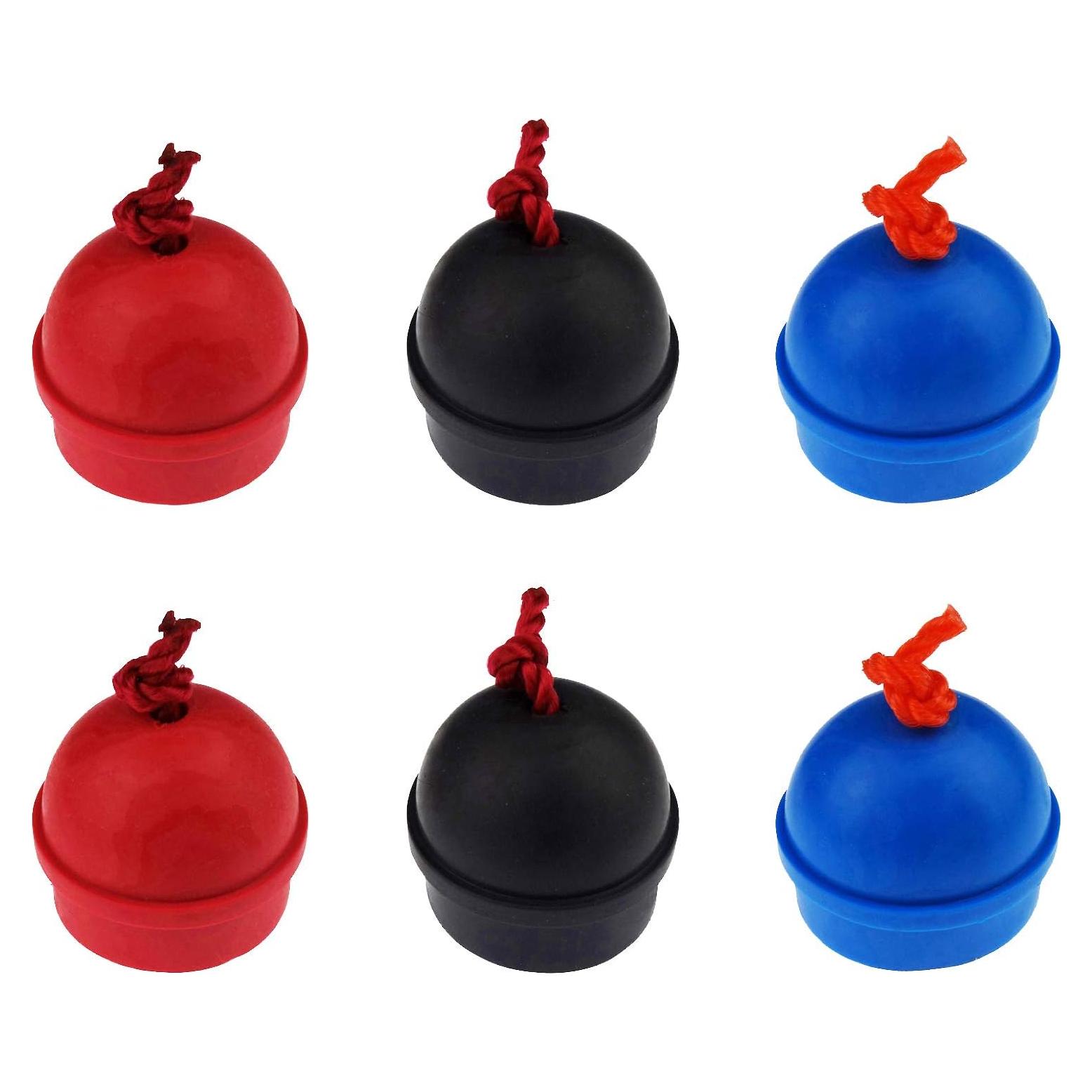 Soportes de Tiza de Billar Zelerdo - 6 Piezas Goma 40x32mm