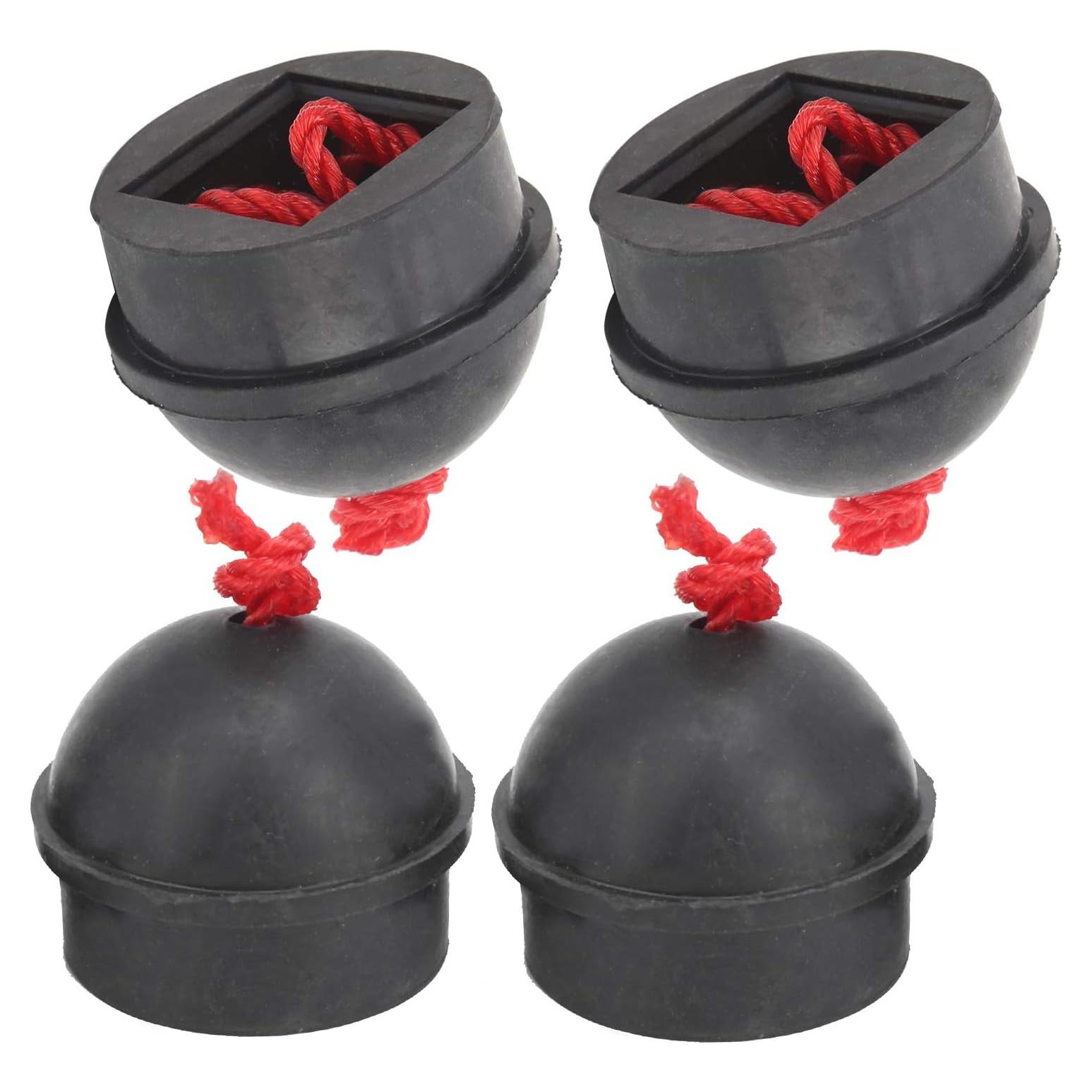 4 Soportes de Tiza de Billar Banapoy con Cordón Negro