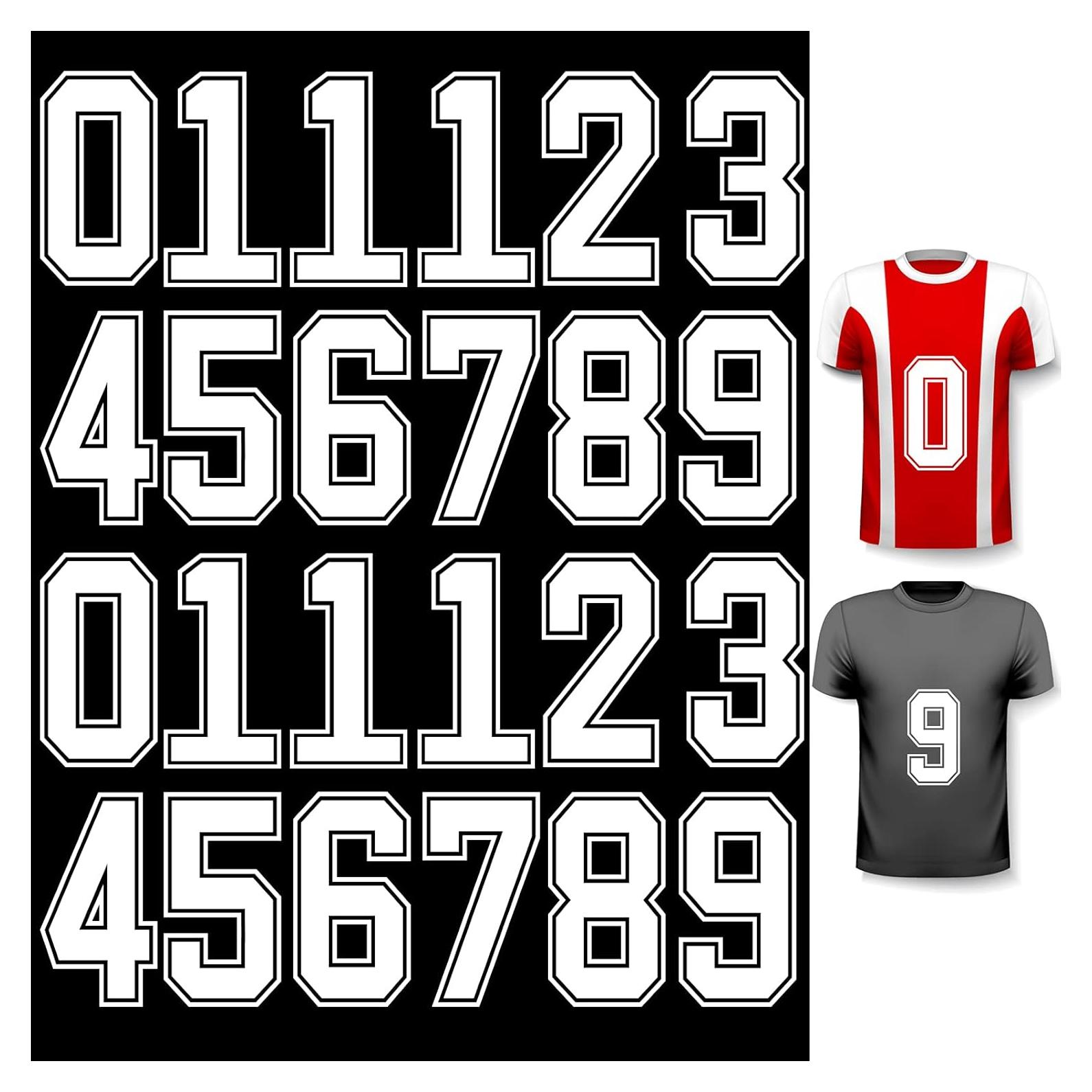 Números de Transferencia de Calor WILLBOND 24 Pcs 20 cm