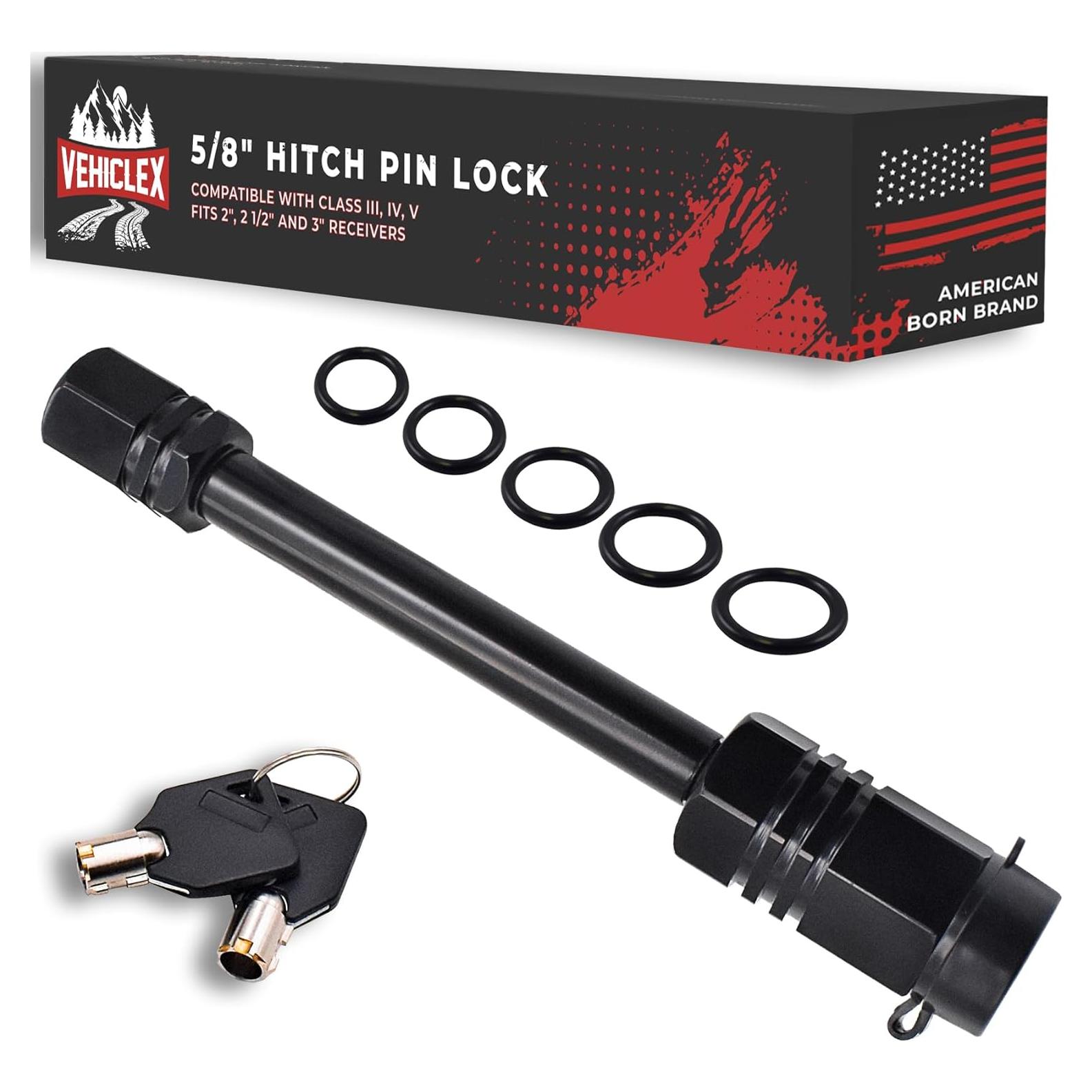 Cerrojo de Pasador Vehiclex 5/8" para Enganches 2.5-3"