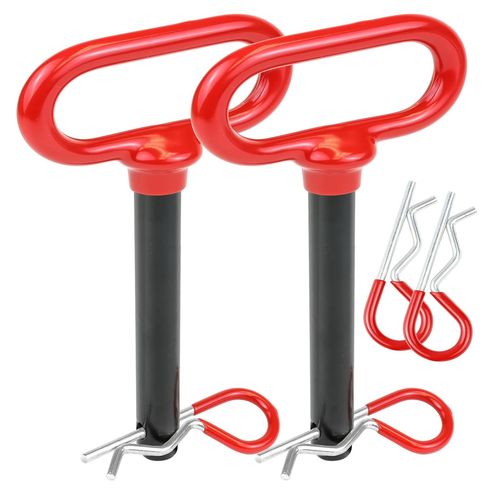 Pasador de Enganche Wellmax 5/8" x 11.4 cm Rojo con 4 Clips R