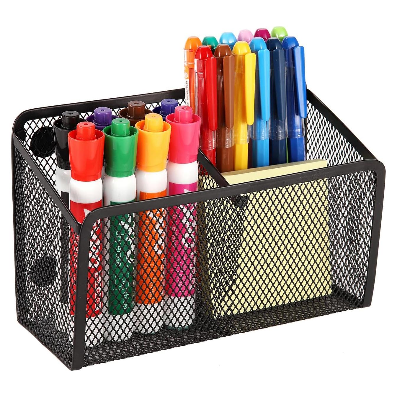 Soporte Magnético Ameceres para Lápices y Marcadores Negro