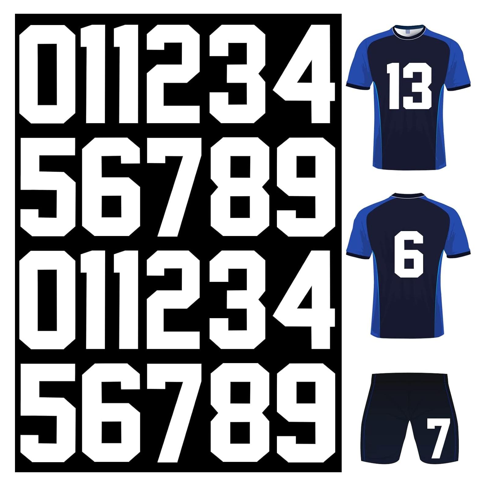 22 Piezas Números de Planchar en Hierro ArtCute 20.3 cm Blanco