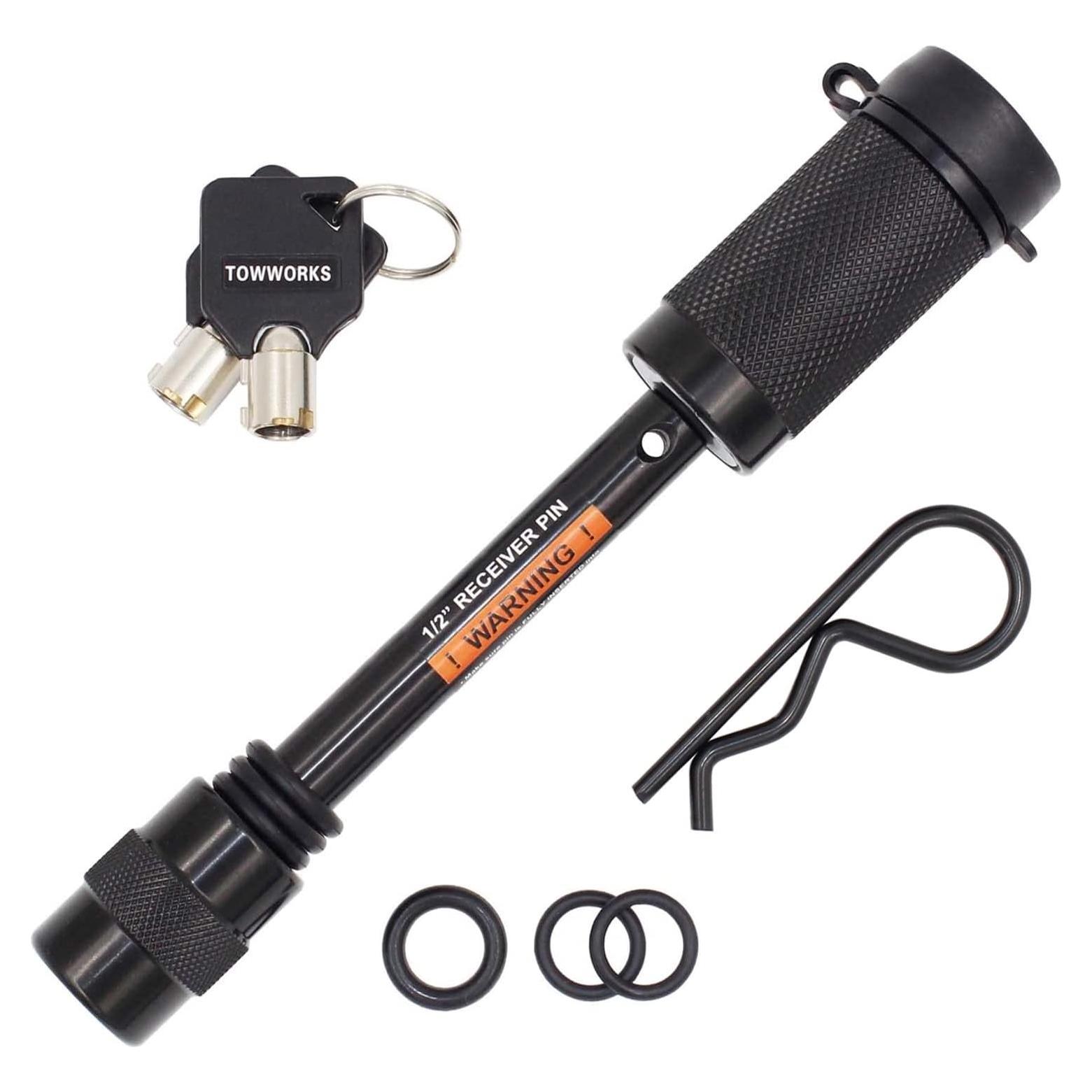 Cerradura de Enganche TowWorks 79661 con Llave Única 1/2"