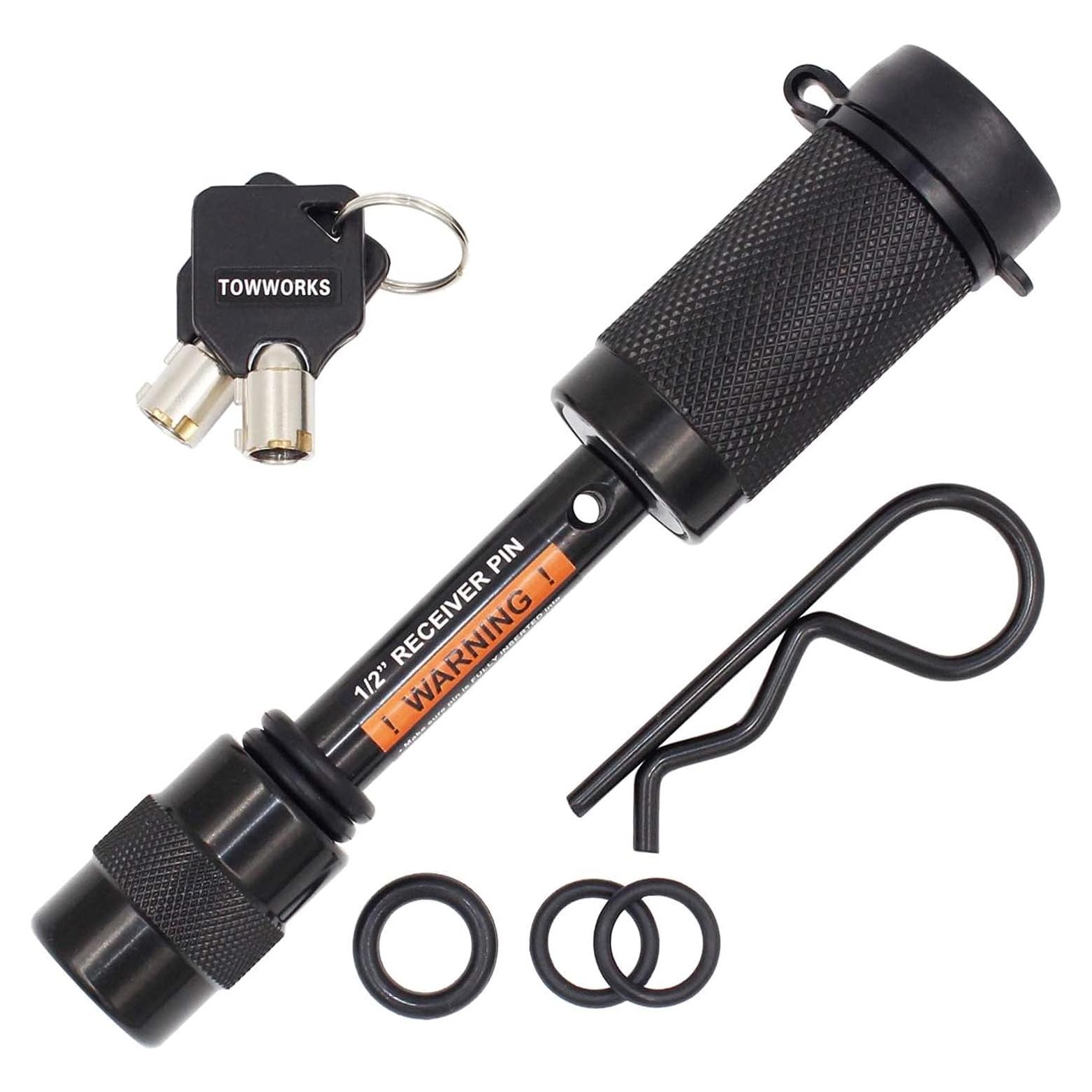 Cerradura de Enganche TowWorks 79650 con Llave Igual 1/2"